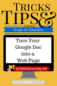 Turn Your Google Doc into a Webpage