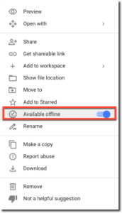 How to Access Files Offline in Google Drive