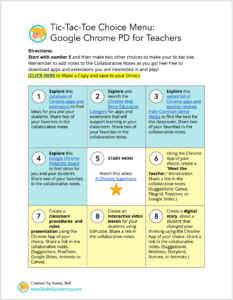 Interactive Learning Menus with G Suite