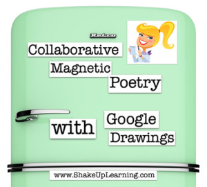 Collaborative Magnetic Poetry with Google Drawings by Shake Up Learning | #gafe #googleedu #engchat