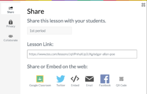 Share Your Blendspace Lesson to Google Classroom