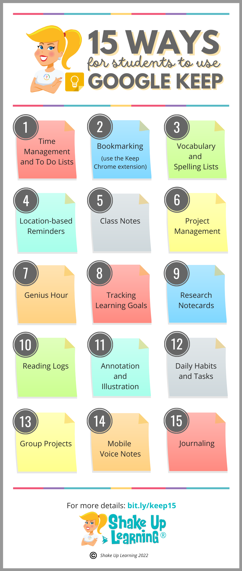 15 Ways for Students to Use Google Keep [infographic]
