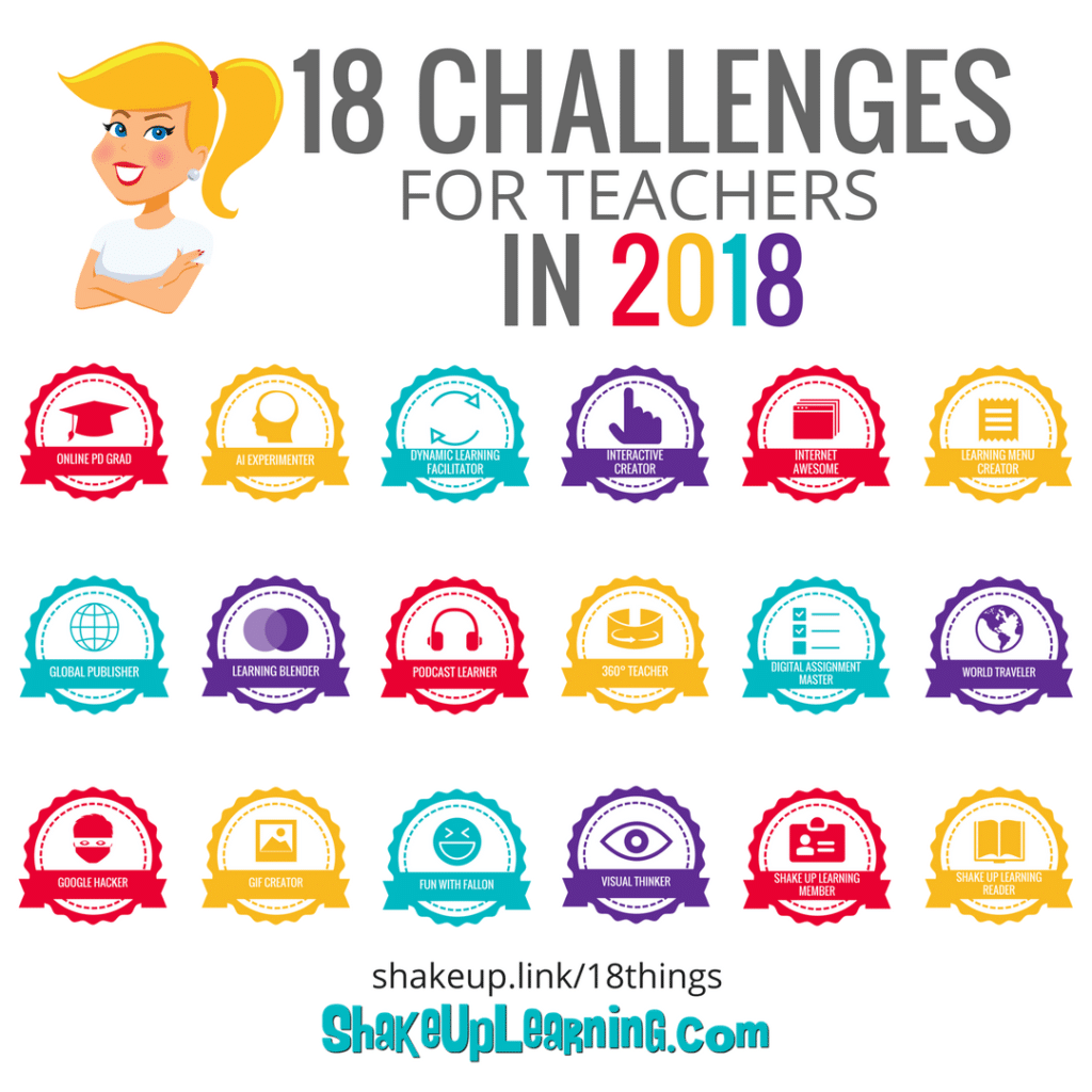 18 Challenges for Teachers in 2018 Course - (ONLY $45)