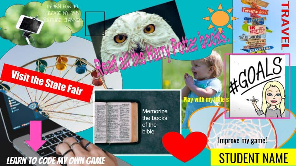 Student-Created Vision Boards with Google Slides