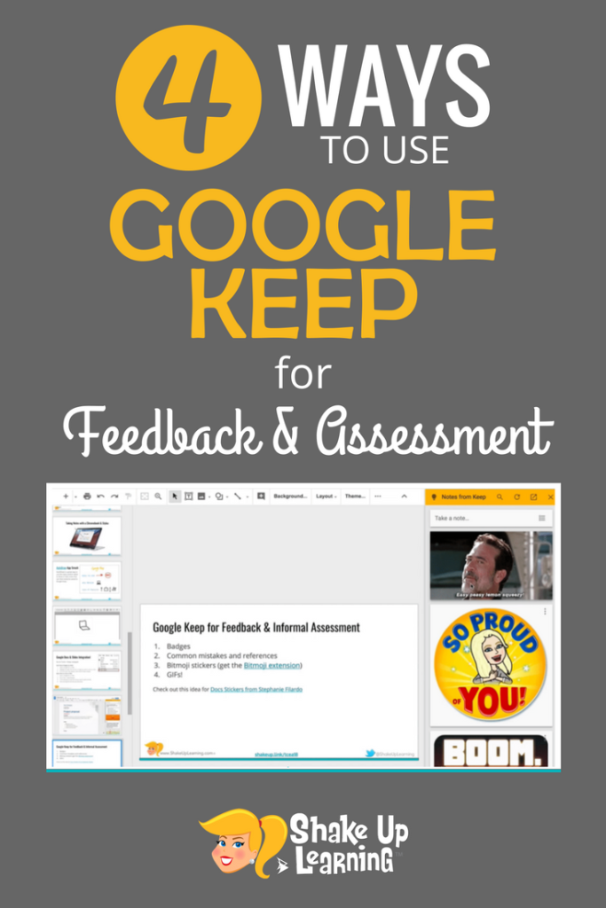 4 Ways to Use Google Keep for Feedback and Assessment