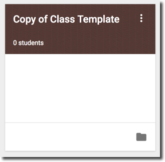 How to Create a Class Template in Google Classroom