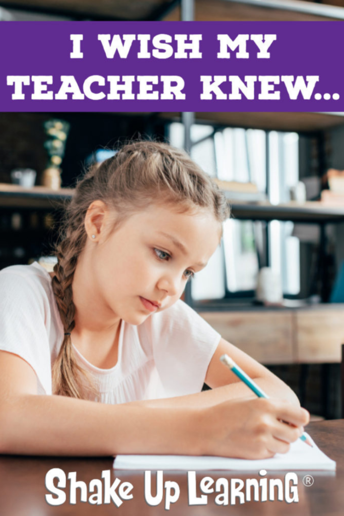 Things I Wish My Teacher Knew… - SULS007