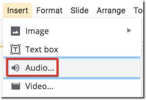 How to Insert Audio in Google Slides