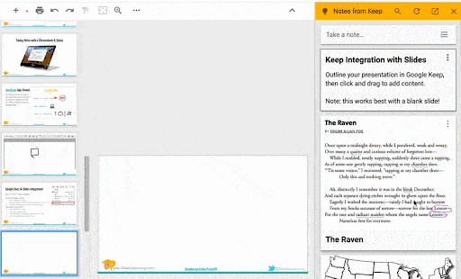 google keep presentation