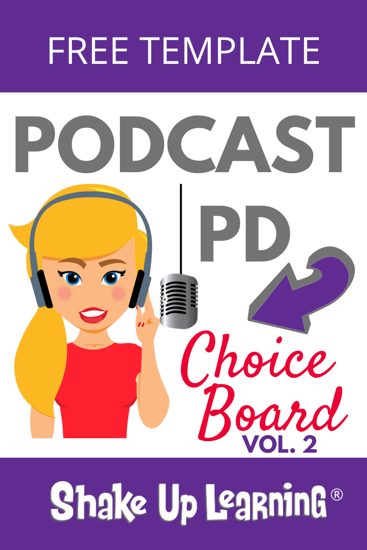 Podcast PD Choice Board for Teachers Vol. 2 (FREE Download!)