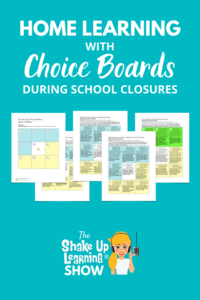 Home Learning with Choice Boards During School Closures
