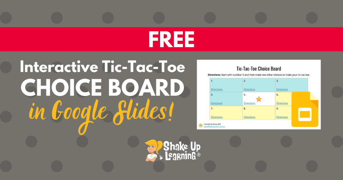 Academic Tic Tac Toe Boards