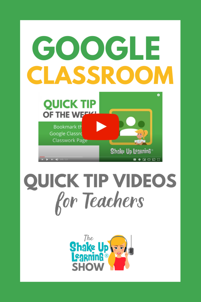 Google Classroom Quick Tip Videos for Teachers
