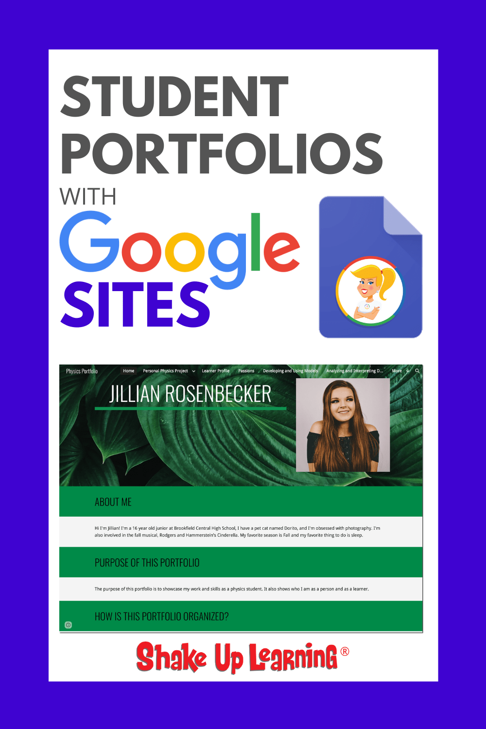 Student Portfolios With Google Sites Suls091 Shake Up Learning