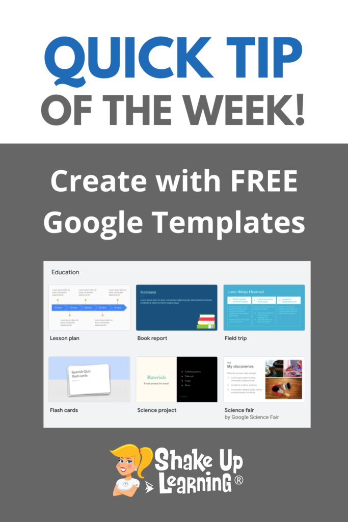 Quick Tip: Create with FREE Google Templates