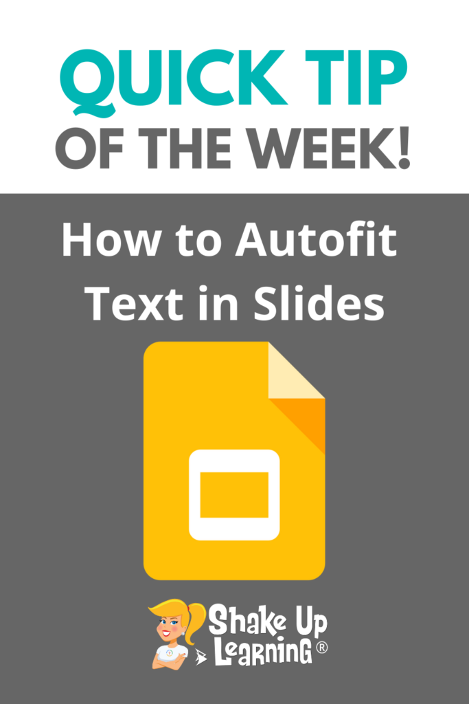 How to Autofit Text in Google Slides