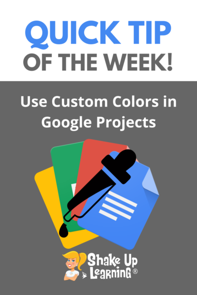 Use Custom Colors in Google Projects! (Docs, Slides, Sheets, Drawings)