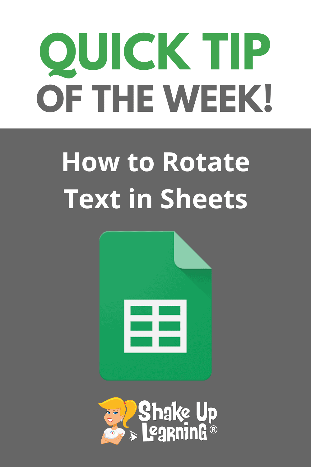 How to Rotate Text in Google Sheets (Grade Book Style!)