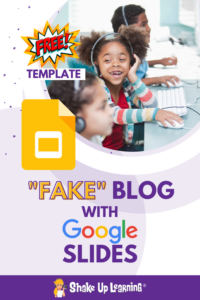 How to "Fake" Blogging in the Classroom (FREE Template)