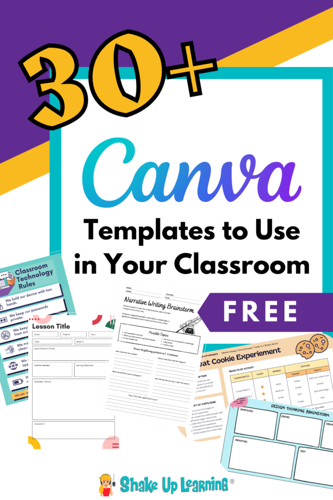 30+ Ways to Use FREE Templates from Canva in Your Classroom (Part 1)