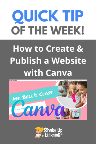 How to Create and Publish a Website with Canva