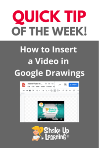 How to Insert a Video in Google Drawings