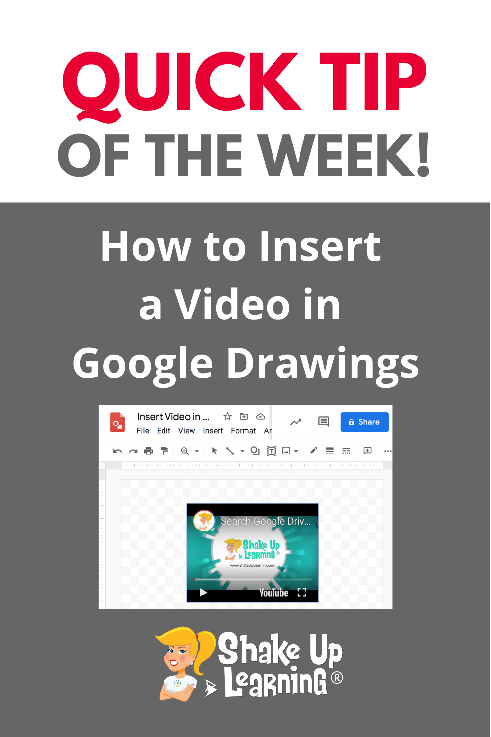 How to Insert a Video in Google Drawings