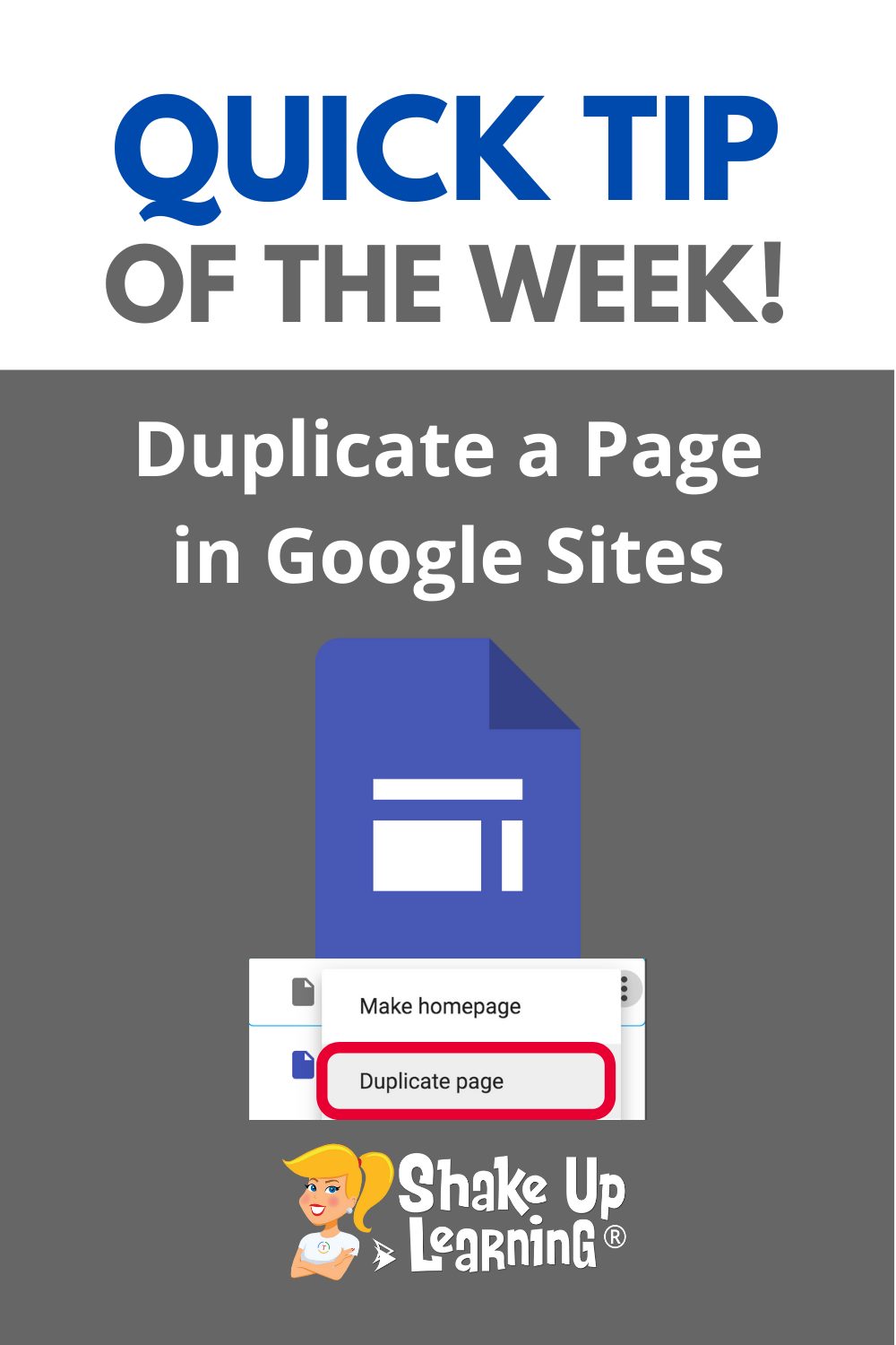 How to Duplicate a Page in Google Sites