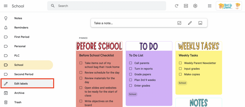 Google Keep Tips for a Productive School Year