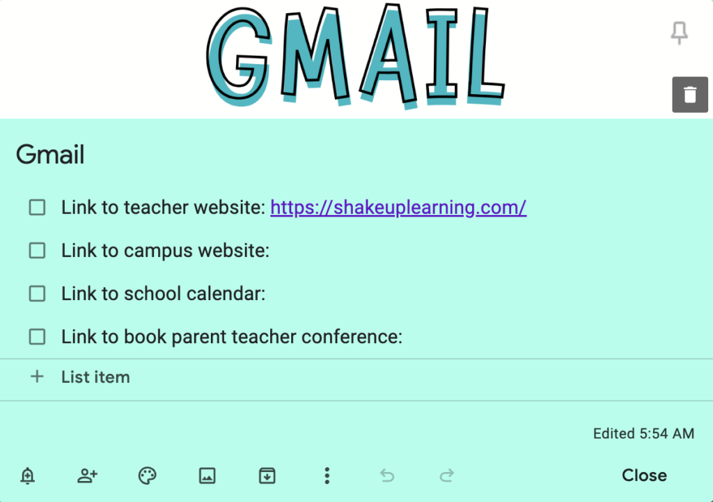 Verimli Bir Okul Yılı için Google Keep İpuçları