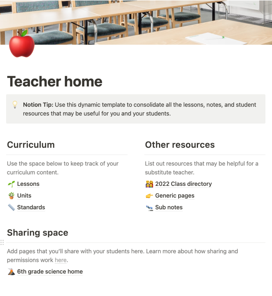 Notion: a Great Tool for Teachers and Students