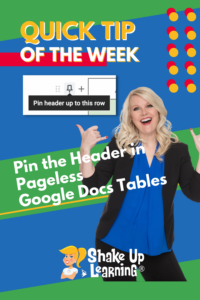How to Pin the Header in Pageless Google Docs Tables