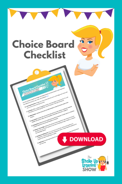 Choice Board Best Practices (and Checklist)