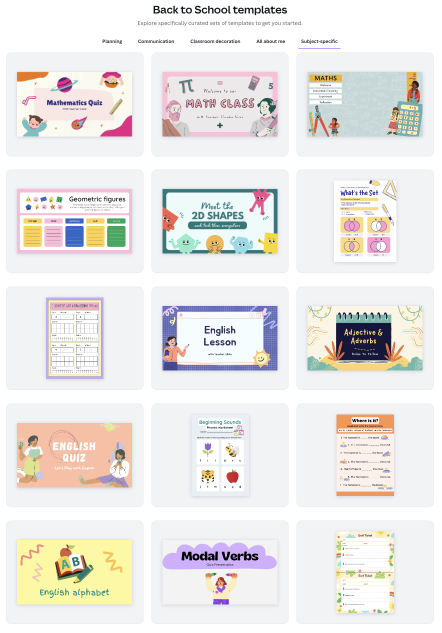 Back to School with Canva