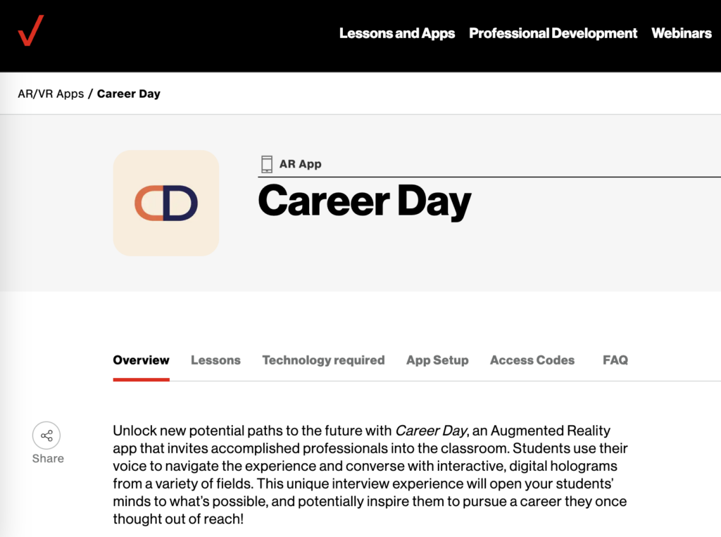 Career Day App Resources screenshot