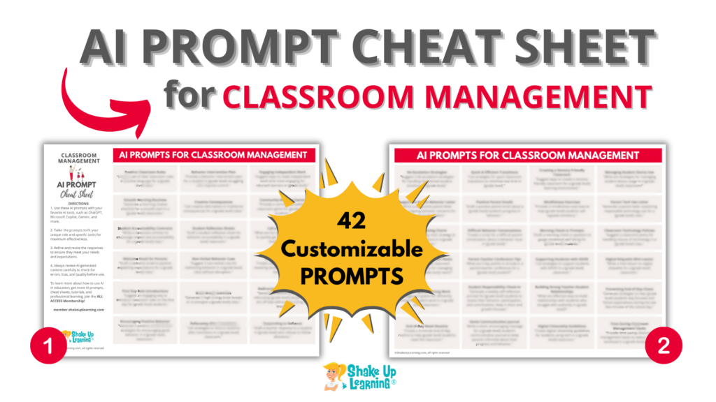 AI Prompt Cheat Sheet for Classroom Management
